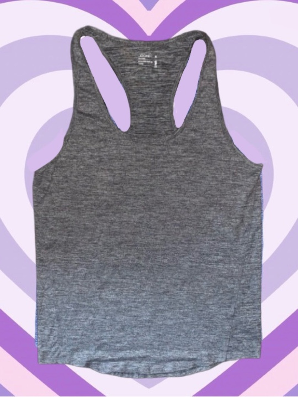 Jockey Women’s Performance Stretch Racerback Tunic Tank Top | M | Blue | NWOT